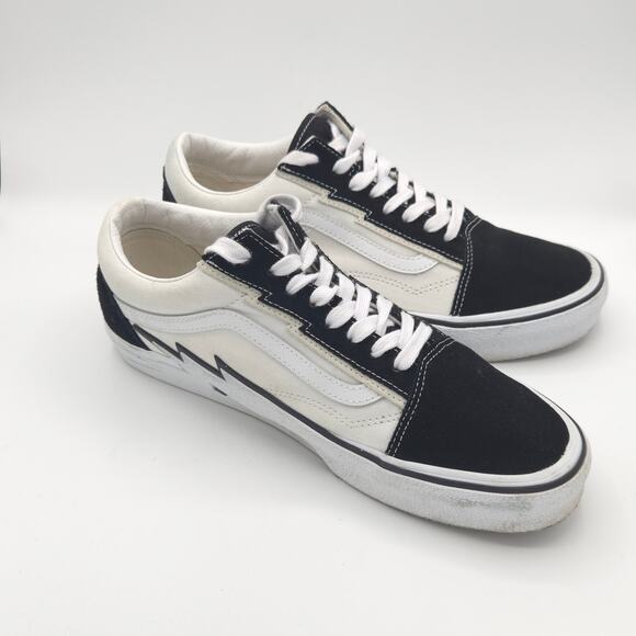 Vans Old Skool Bolt Men\'s Size 10.5 Black White Sneakers Rare main image 4